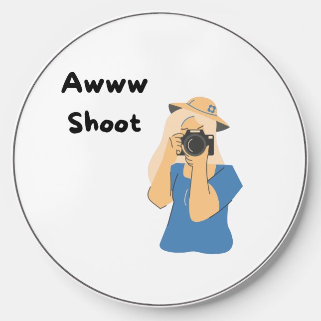 Awww Shoot Photographer on a  Wireless Charger (Front)
