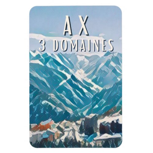 Ax 3 Domaines Station de ski Magnet