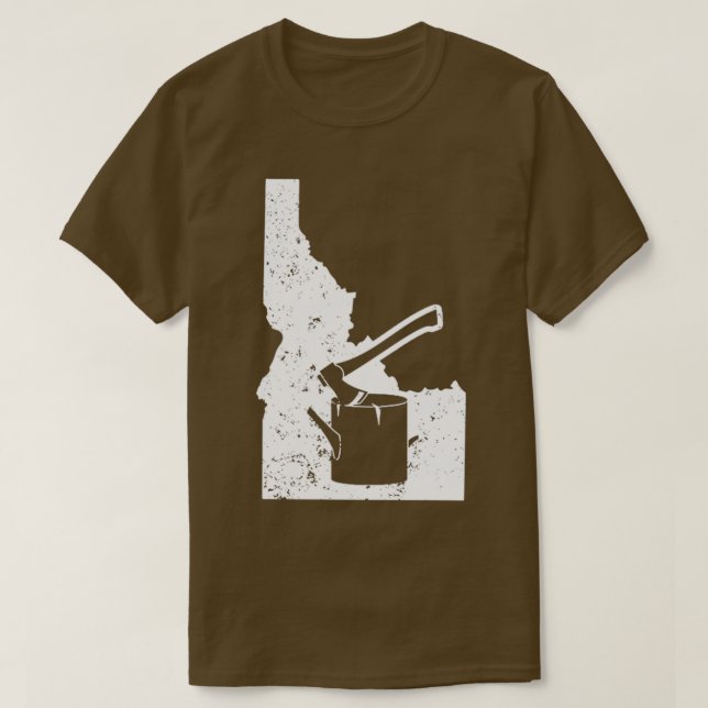 Ax Log Truck Driver Shirt Idaho Shirt Forestry 1 (Design Front)