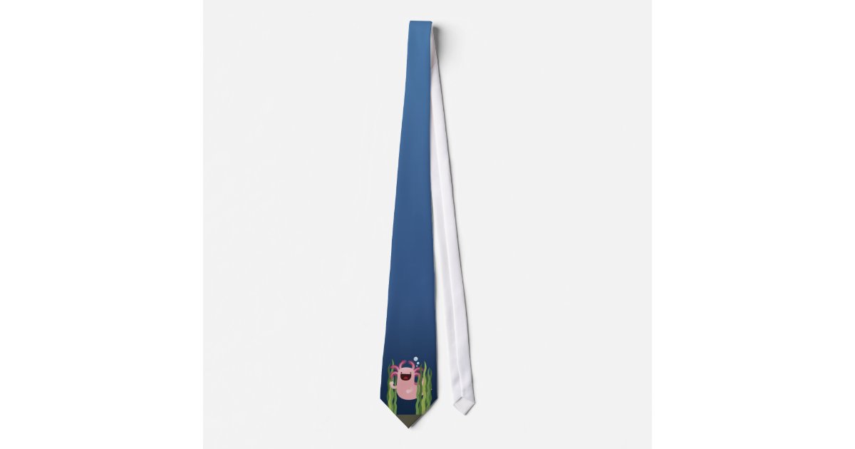 Ax Lotl Says Hi Tie Zazzle Com