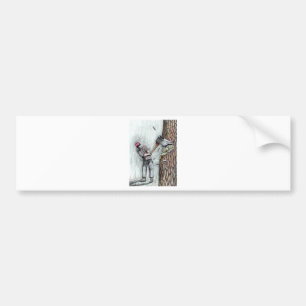 Ax Man no chainsaw Bumper Sticker