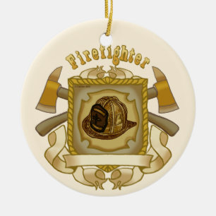 Ax Shield  FireFighter Ornament