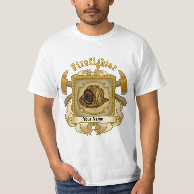  Ax Shield FireFighter T-Shirt (Front)