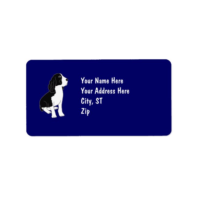 AX- Springer Spaniel Address Labels (Front)