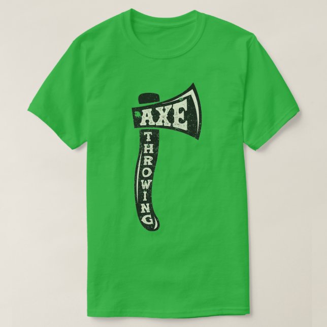Ax Throwing Funny Axepert Retro Hatchet Tossing G T-Shirt (Design Front)