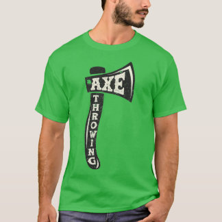 Ax Throwing Funny Axepert Retro Hatchet Tossing G T-Shirt