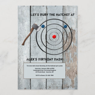 Ax Throwing Invitation
