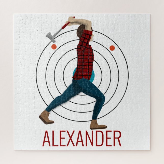 Ax Throwing Jigsaw Puzzle (Vertical)