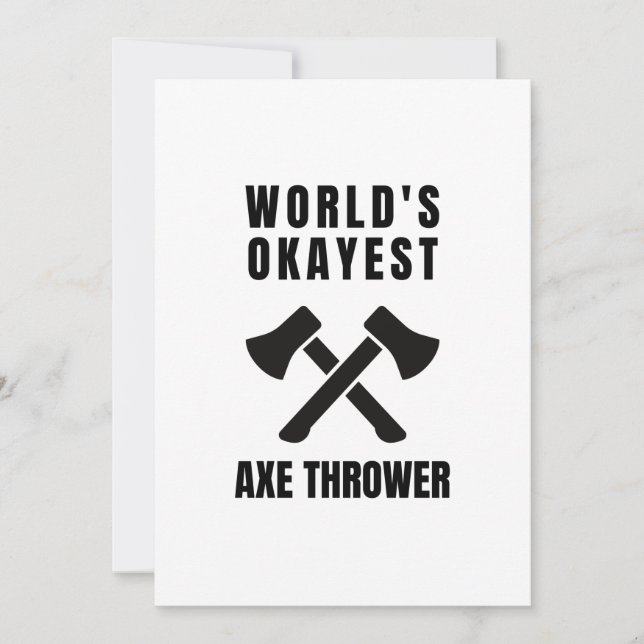 Ax throwing legend (2) holiday card (Front)