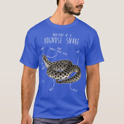 Axanthic Hognose Snake Anatomy T_Shirt