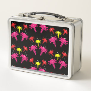 Axaotl Salamander Kids Gift Metal Lunch Box