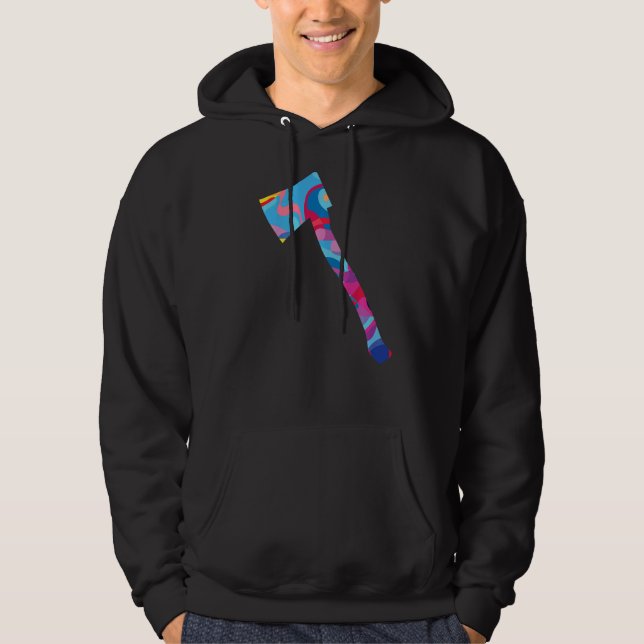 Axe Axe Colorful Graphic   Hoodie (Front)
