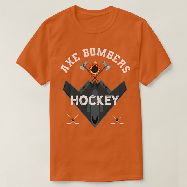 Axe Bombers Hockey Team T-Shirt (Design Front)