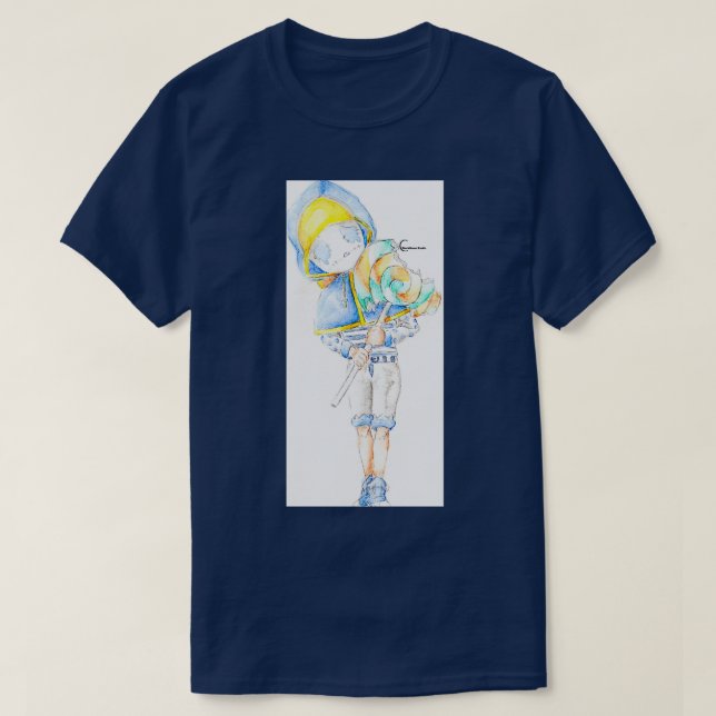 Axe boy x27x27Wailx27x27 from Identity V Watercolo T-Shirt (Design Front)