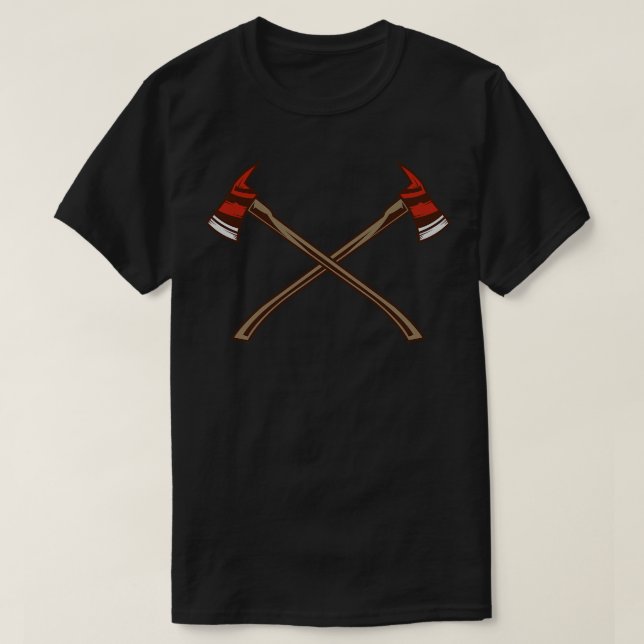 Axe Firefighting Tool  T-Shirt (Design Front)