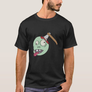 Axe in the Head Zombie T-Shirt