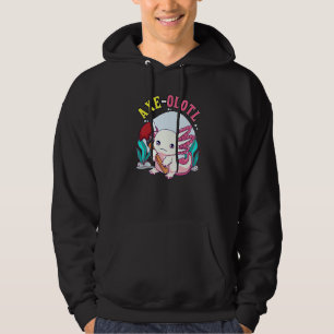 Axe olotl Cute Axolotl Holding Axe Axolotl Lumberj Hoodie
