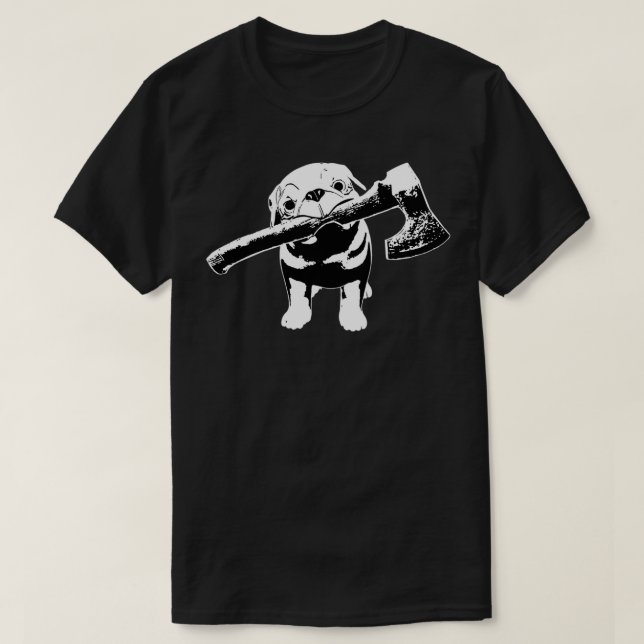 Axe Pug T-Shirt (Design Front)