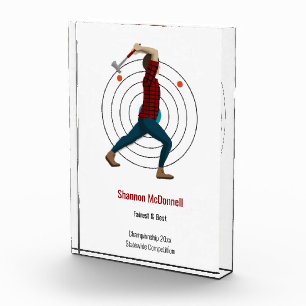 Axe Throwing Acrylic Award