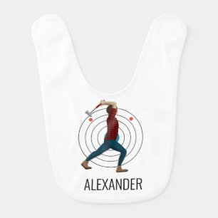 Axe Throwing Baby Bib