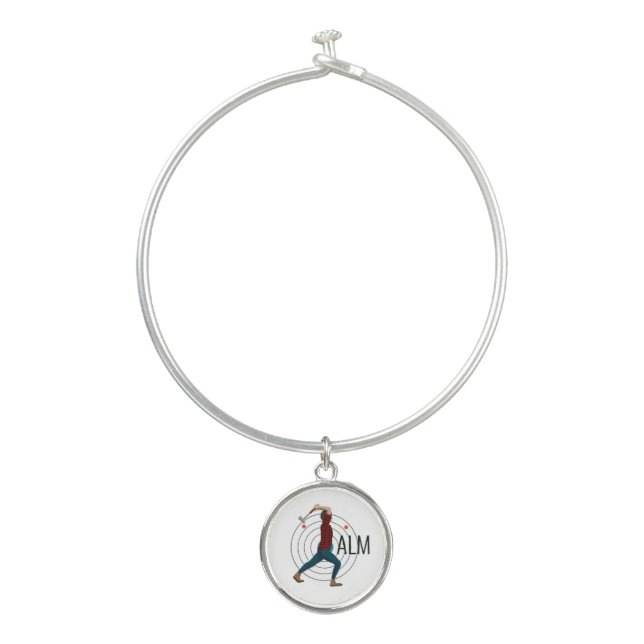Axe Throwing Bangle Bracelet (Front)
