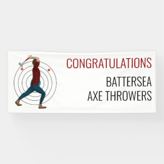 Axe Throwing Banner
