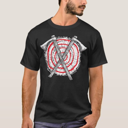 Axe Throwing Bullseye Master Viking Warrior Axes T T_Shirt