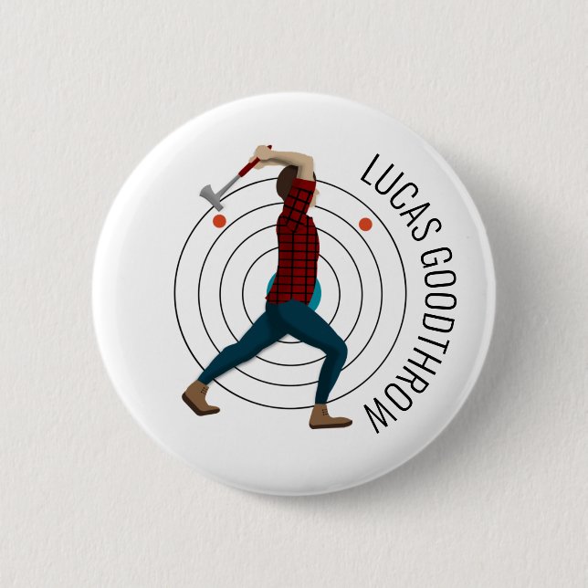 Axe Throwing Button (Front)
