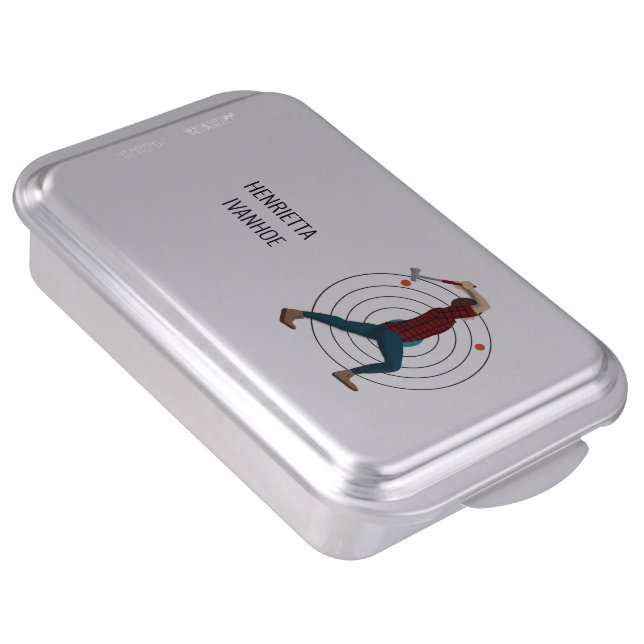 Axe Throwing Cake Pan (Side)