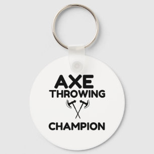 AXE THROWING CHAMPION KEYCHAIN