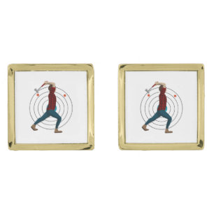 Axe Throwing Cufflinks