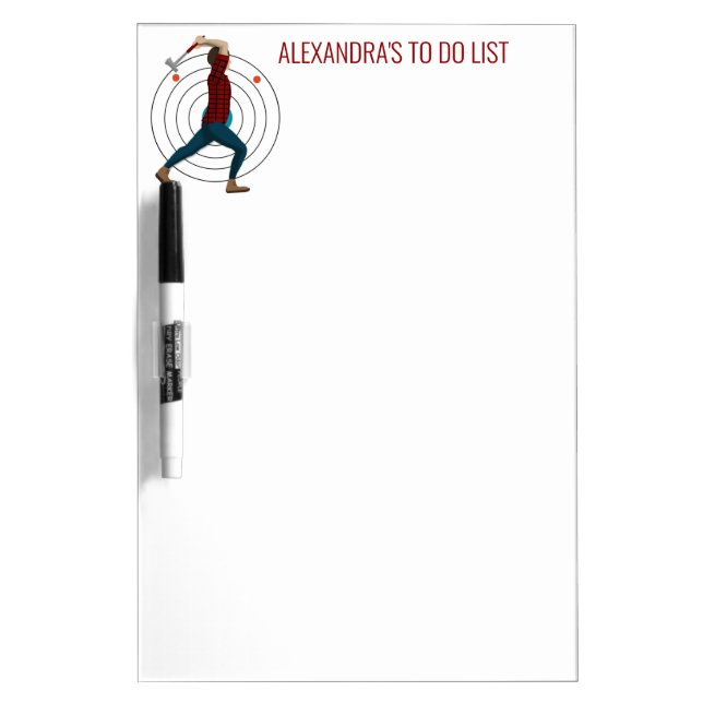 Axe Throwing Dry Erase Board (Front)