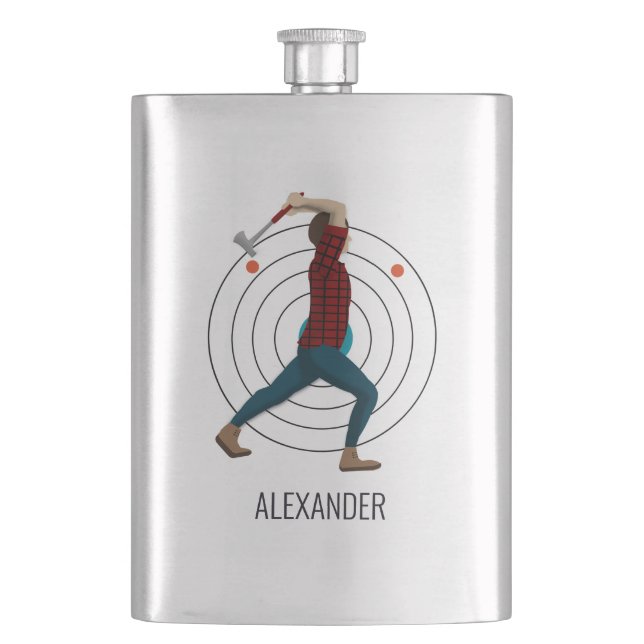 Axe Throwing Flask (Front)