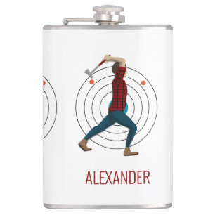 Axe throwing flask