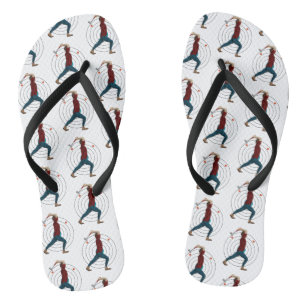 Axe Throwing Flip Flops