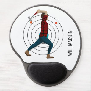 Axe Throwing Gel Mouse Pad