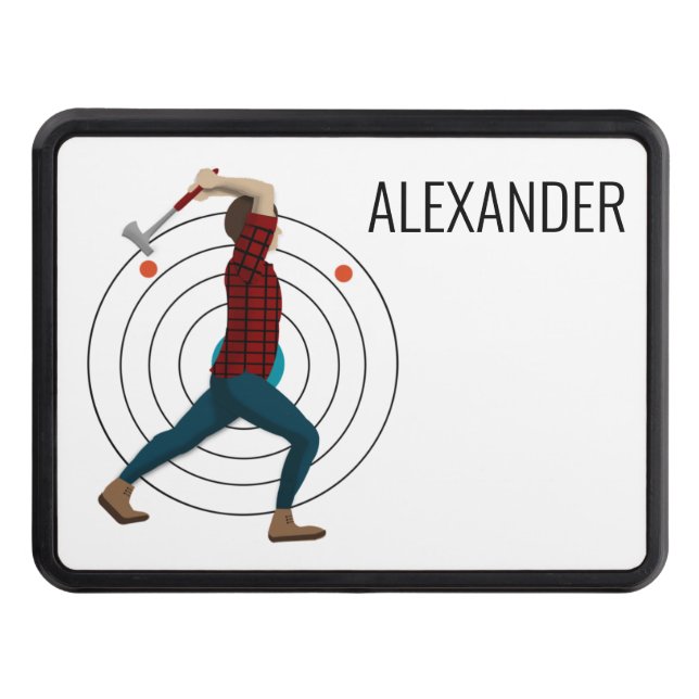 Axe Throwing Hitch Cover (Front)