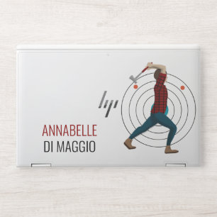 Axe Throwing HP Laptop Skin