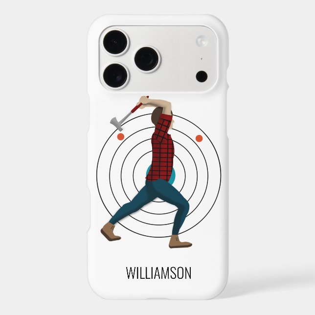Axe Throwing Iphone Case (Back)