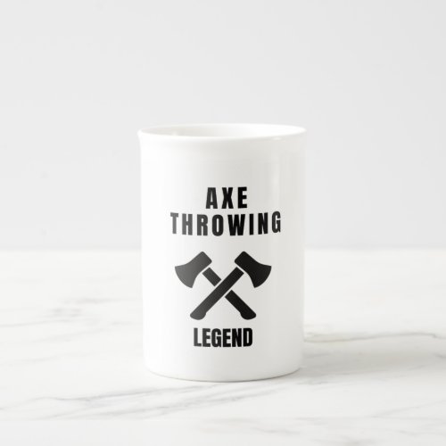 Axe throwing legend bone china mug