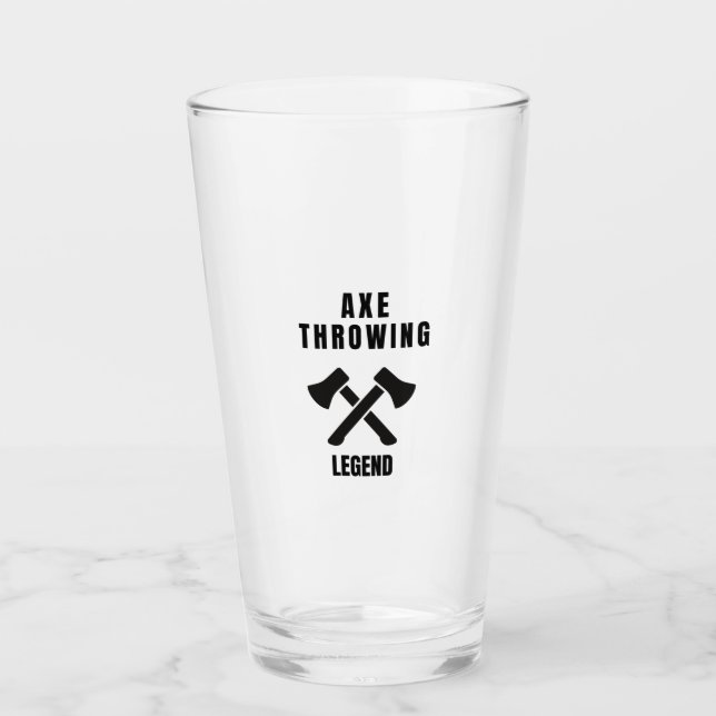 Axe throwing legend glass (Front)