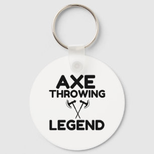 AXE THROWING LEGEND KEYCHAIN