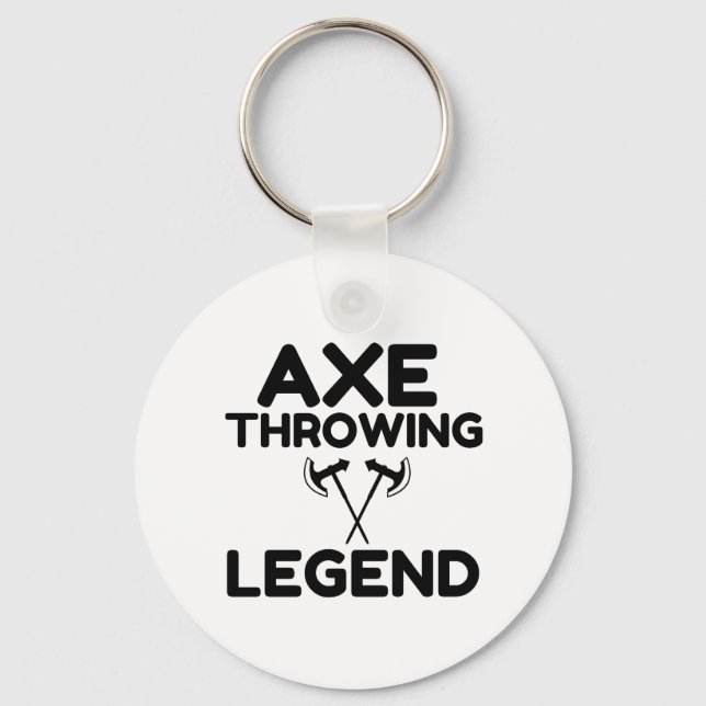 AXE THROWING LEGEND KEYCHAIN (Front)
