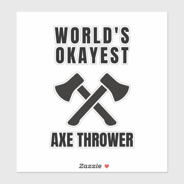 Axe throwing legend sticker (Sheet)