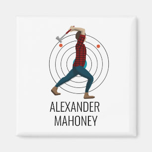 Axe Throwing Magnet
