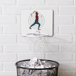 Axe Throwing Mini Basketball Hoop