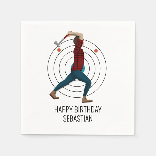 Axe Throwing Napkins (Front)