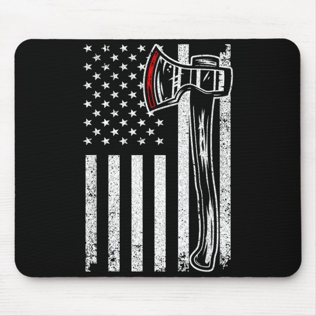 Axe Throwing Novelty For Men Women Ax Thrower Axe  Mouse Pad (Front)