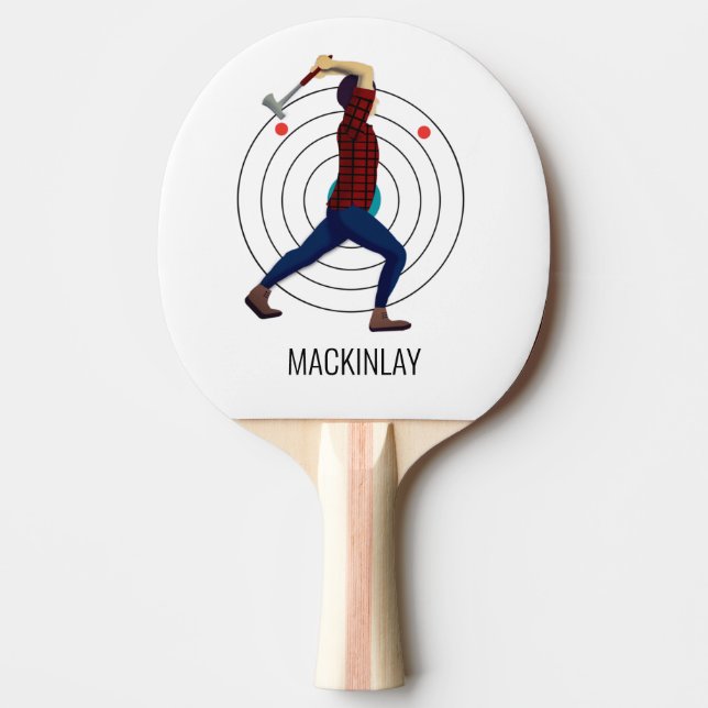 Axe Throwing Ping Pong Paddle (Front)