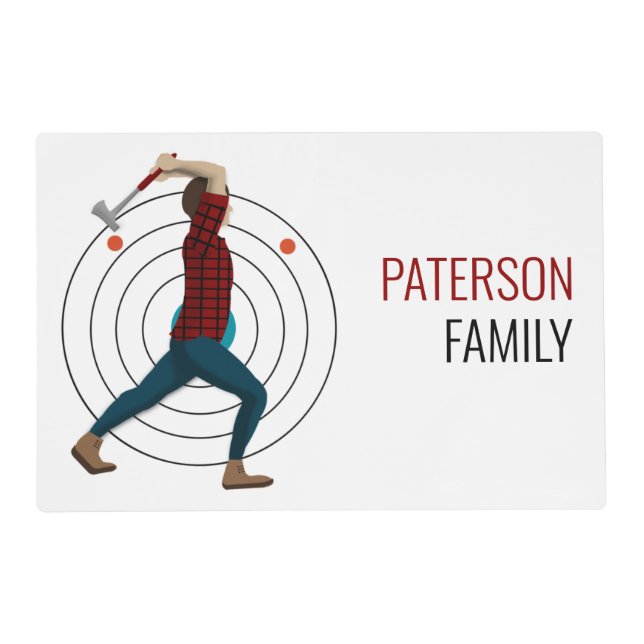 Axe Throwing Placemat (Front)